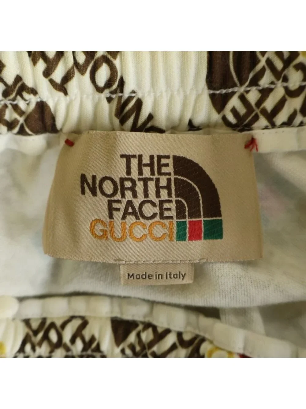 Gucci the North Face Web Print Technical Jersey Jogging Pants